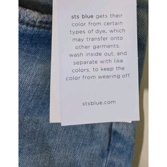 STS Blue Jean Shorts Blue Molly High Rise Cuffed Color Culbertson Size 36/22 - Picture 12 of 13